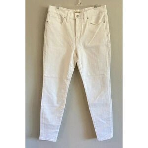 NWT Madewell Jeans White 9" High Riser Skinny Size 30 New